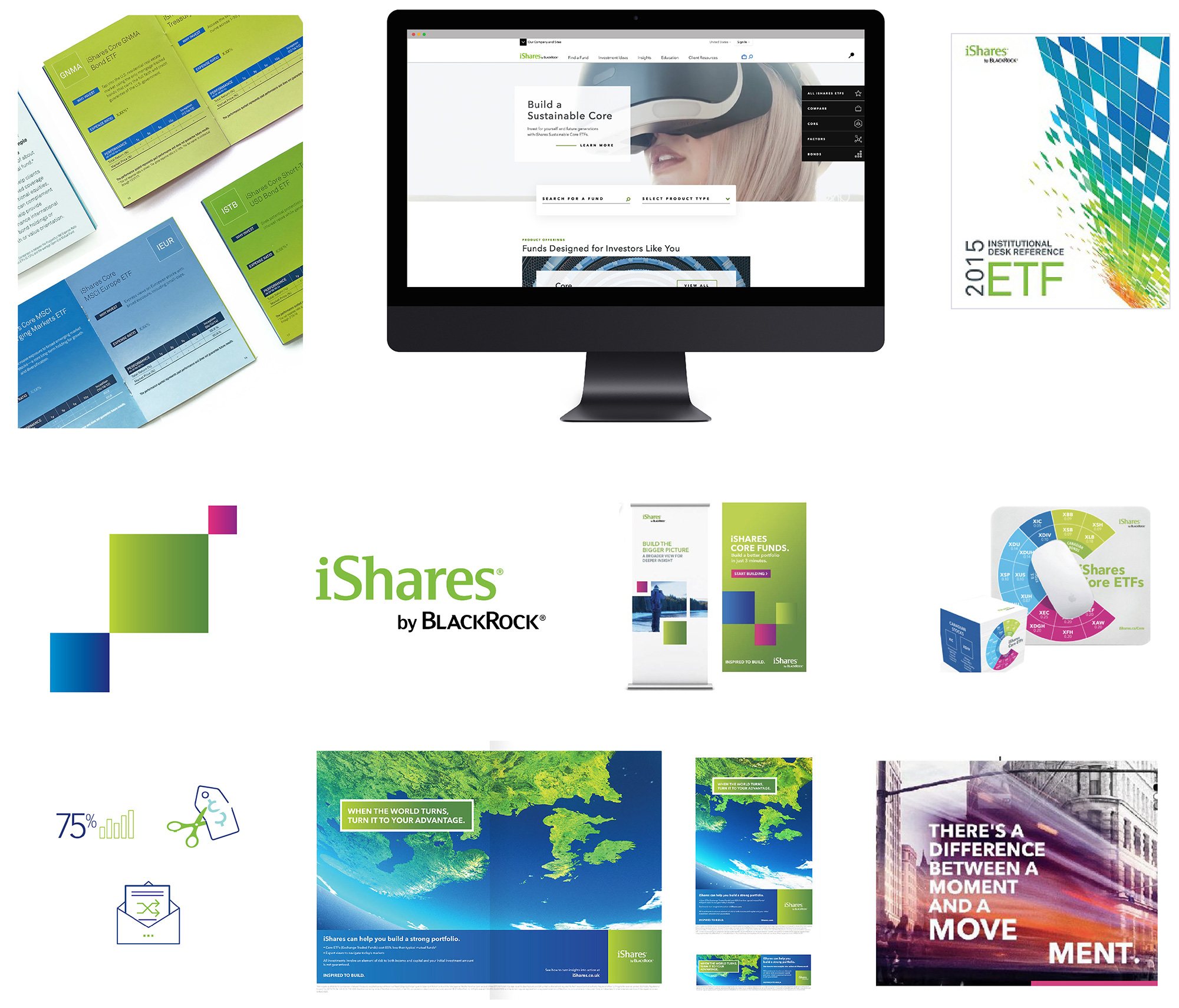 New Logo and Identity for iShares by Turner Duckworth