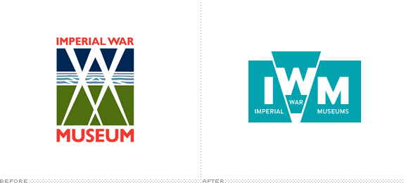Imperial War Museums Logo, Before and After