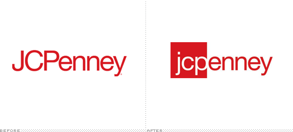 JCPenney Logo, Before and After