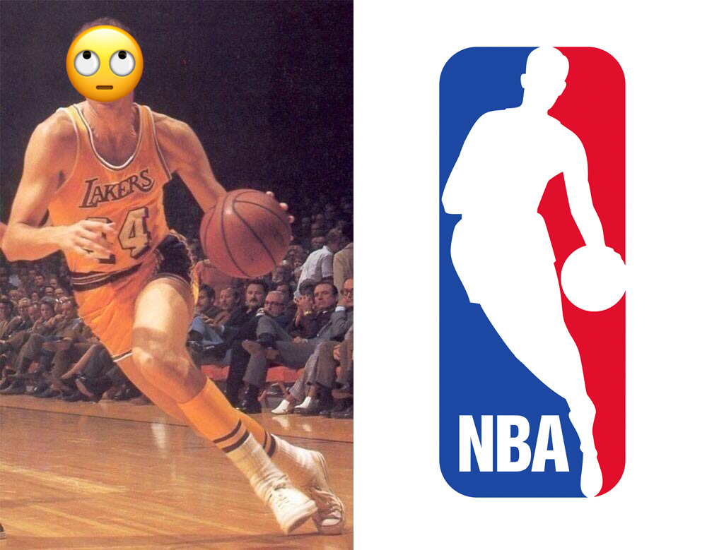 Jerry West done Being NBA Logo