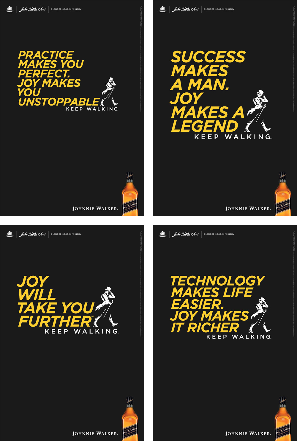 Brand New: New Logo and Global Campaign for Johnnie Walker