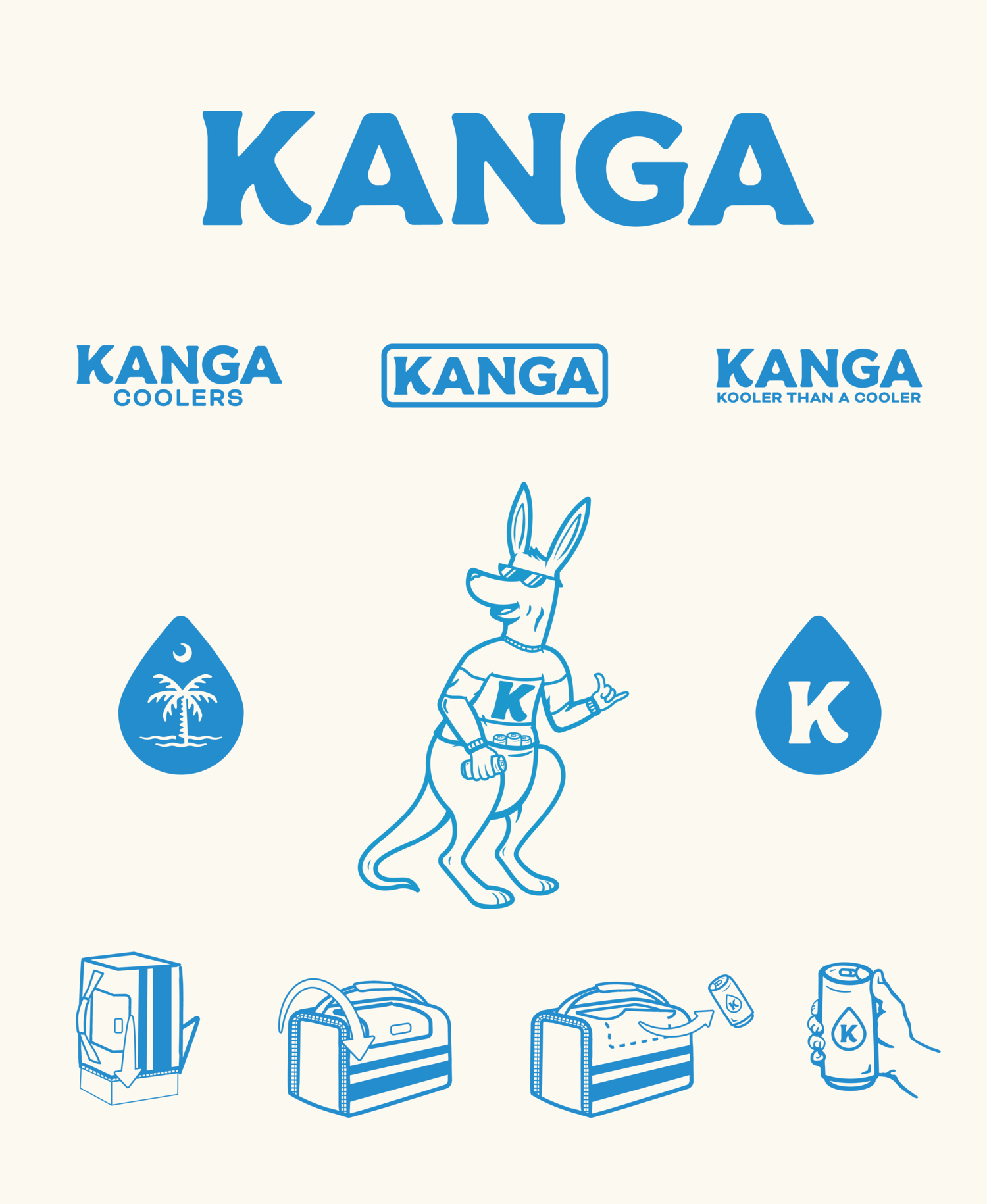 New Logo and Identity for Kanga by Chris Ganz Designs