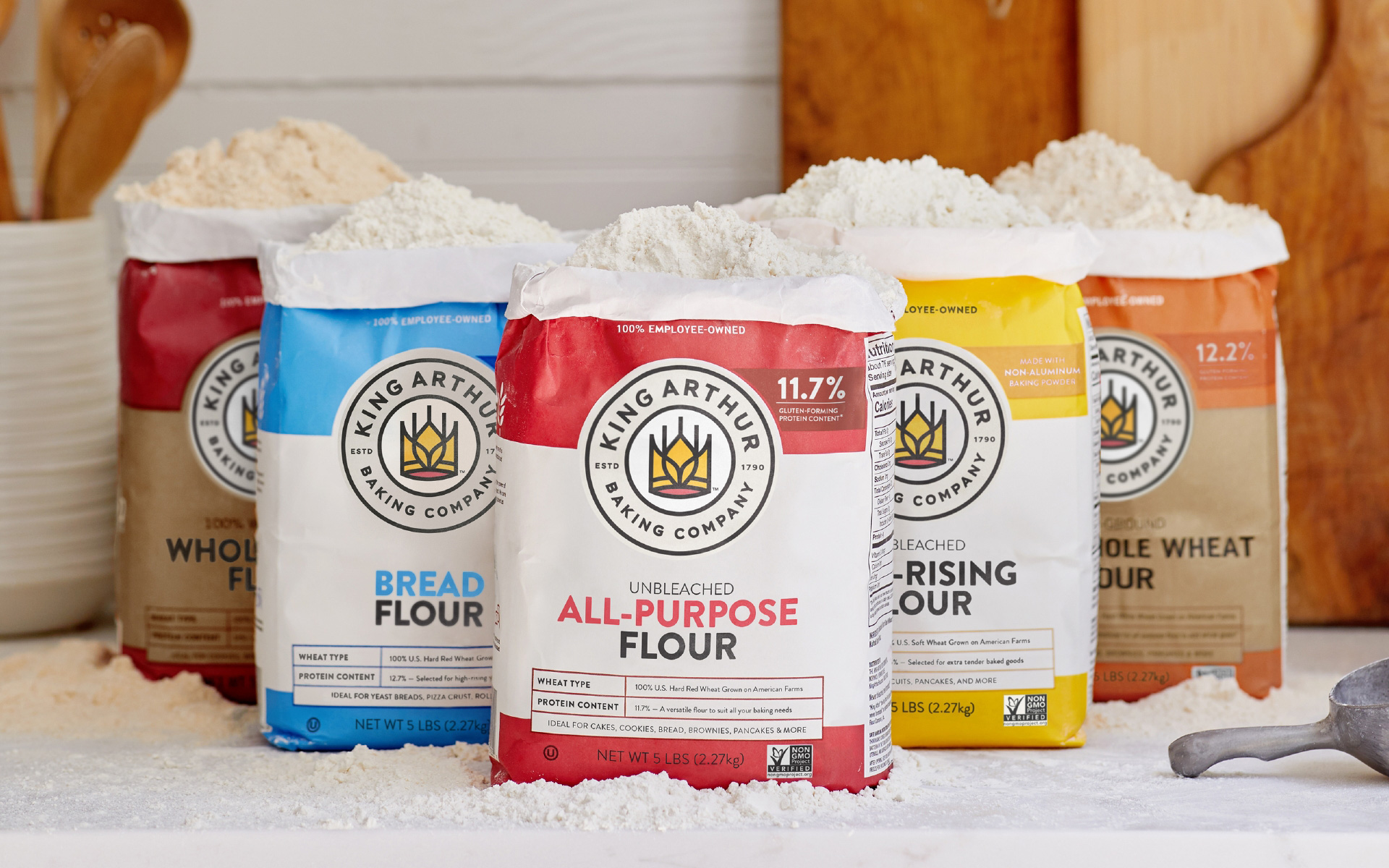 New Logo and Packaging for King Arthur Baking Company by Little