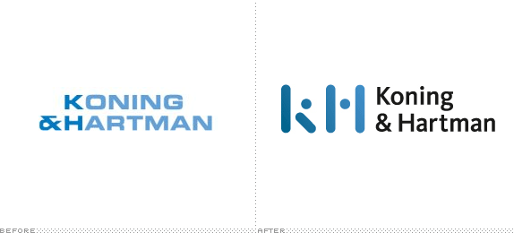 Koning & Hartman Logo, Before and After