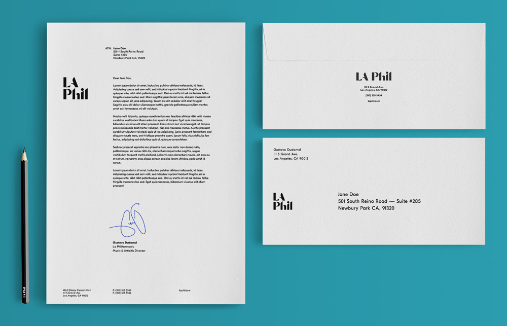 New Logo and Identity for LA Phil by TBWA\Chiat\Day LA