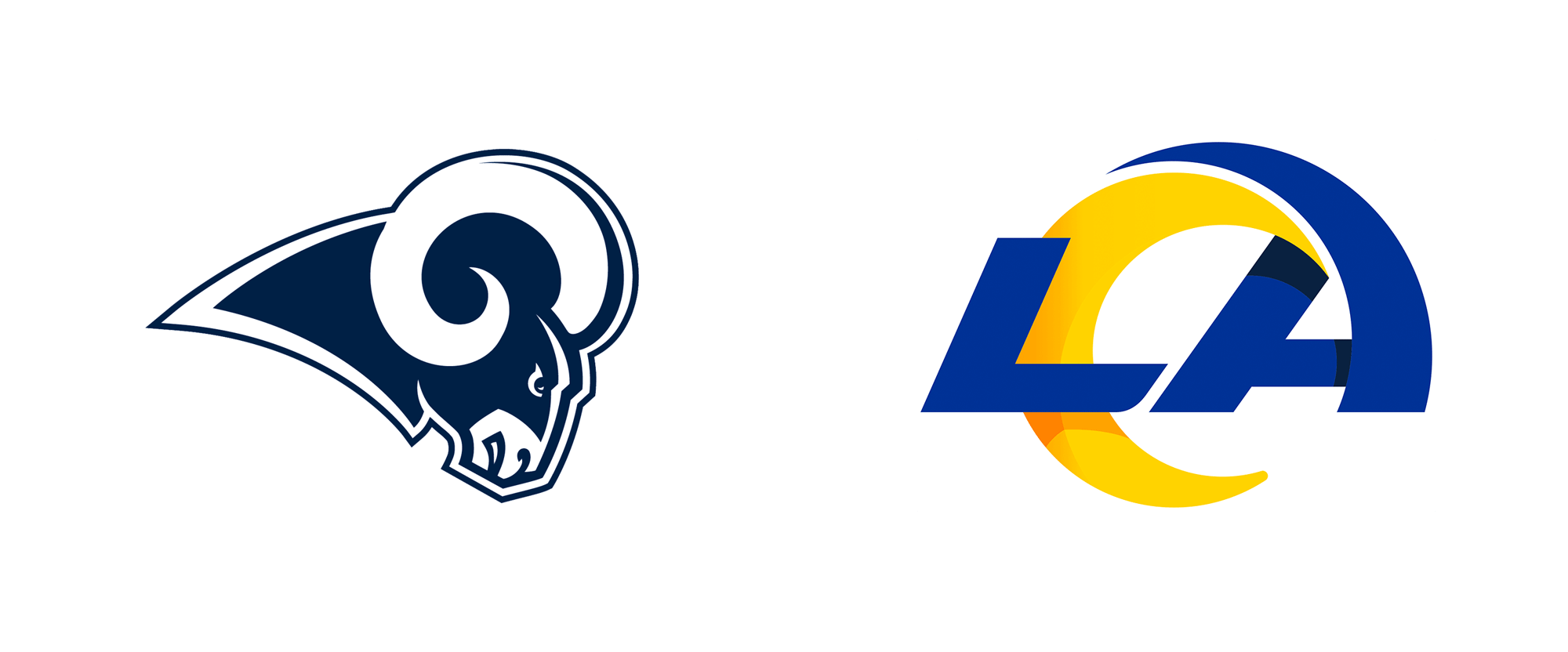 Brand New: New Logos for Los Angeles Rams by Nike GIG