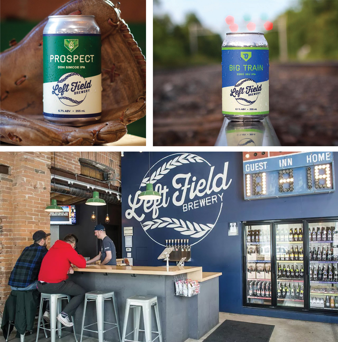 New Logo, Identity, and Packaging for Left Field Brewery by CODO