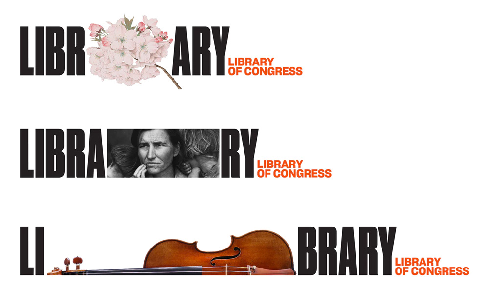 New Logo and Identity for Library of Congress by Pentagram