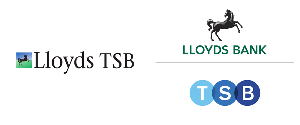 New Logos for TSB and Lloyds Bank by Rufus Leonard