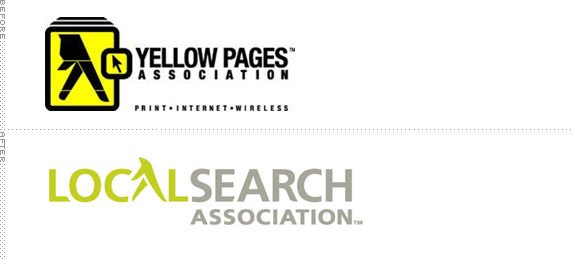 Local Search Association Logo, Before and After