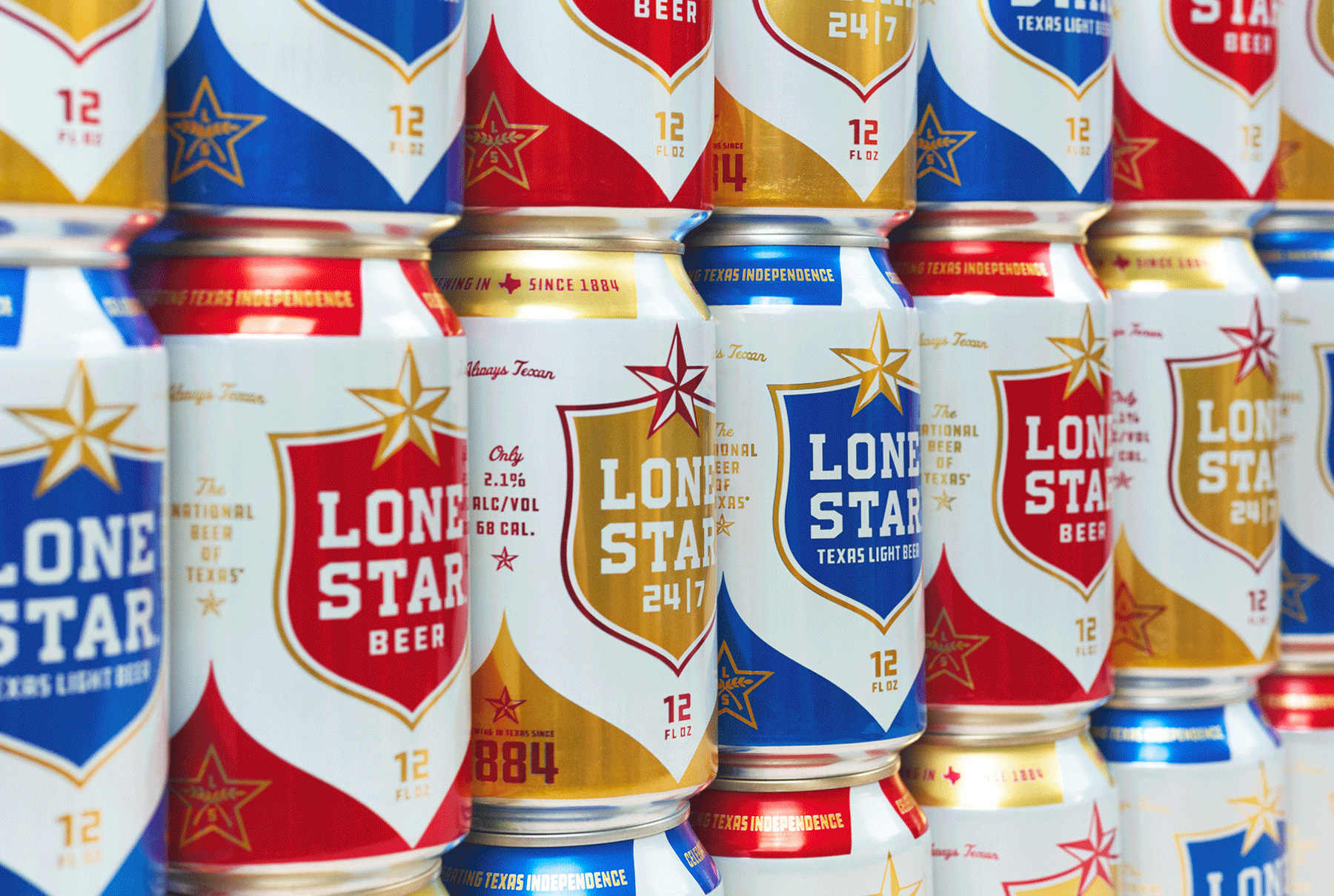 New Logo, Identity, and Packaging for Lone Star Brewery by Switch. 