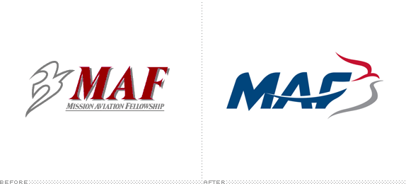 MAF Logo, Before and After