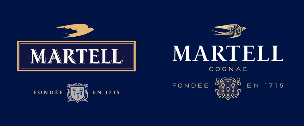 New Logo, Identity, and Packaging for Martell by Yorgo & Co.