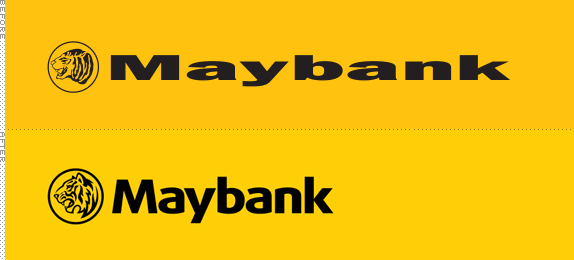 Maybank Logo, Before and After