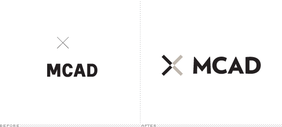 MCAD Logo, Before and After
