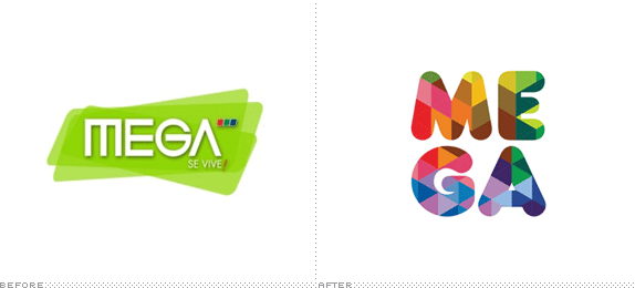 Mega Logo, Before and After