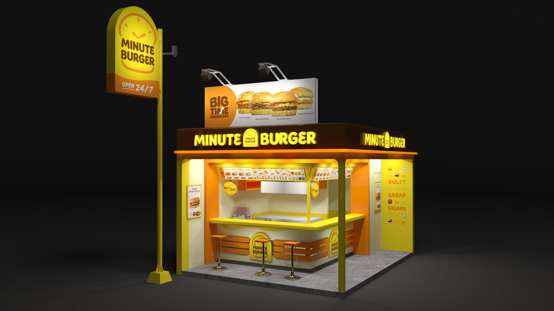 minute burger franchise how much