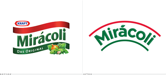 Miracoli Logo, Before and After