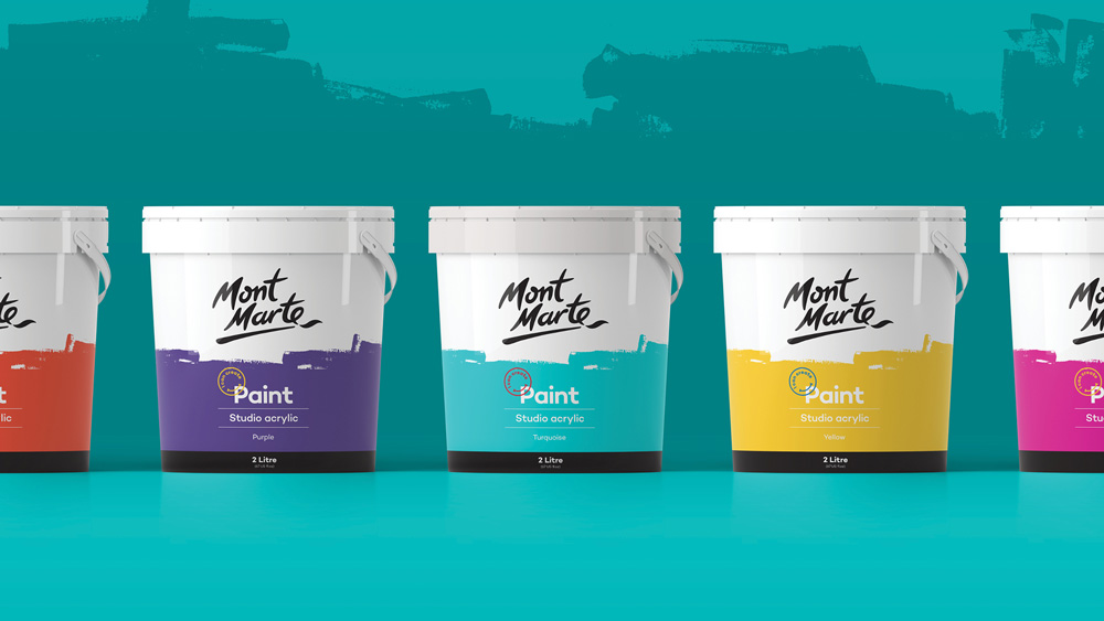 New Logo, Identity, and Packaging for Mont Marte by Hulsbosch