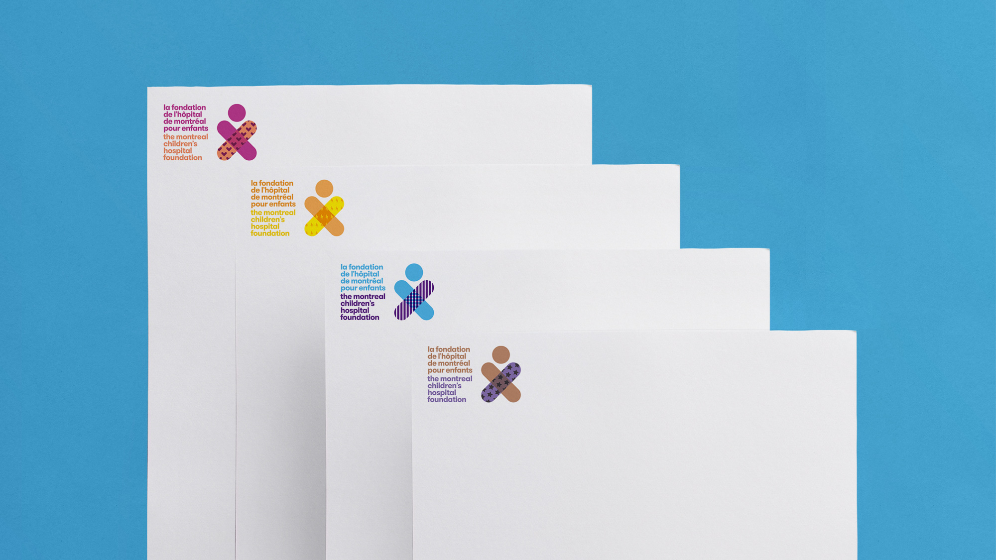 New Logo and Identity for Montreal Children's Hospital Foundation by Cossette