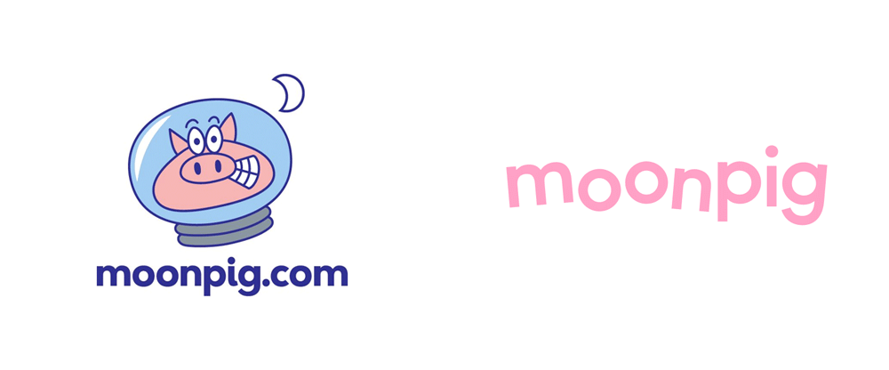 New Logo and Identity for Moonpig done In-house
