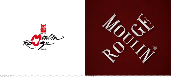 Moulin Rouge Logo, Before and After