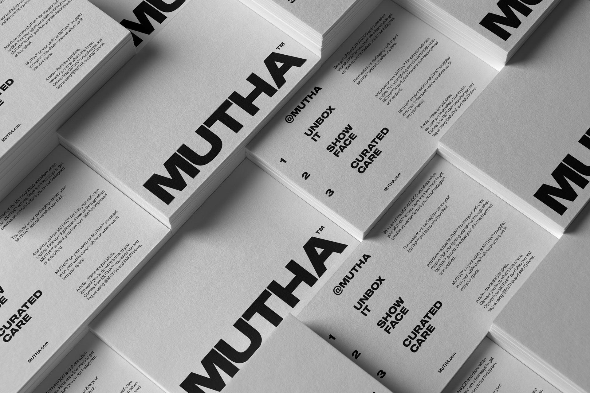 New Logo, Identity, and Packaging for MUTHA by Character