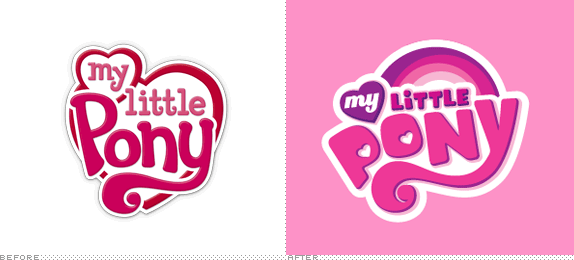 My Little Pony Logo, Before and After