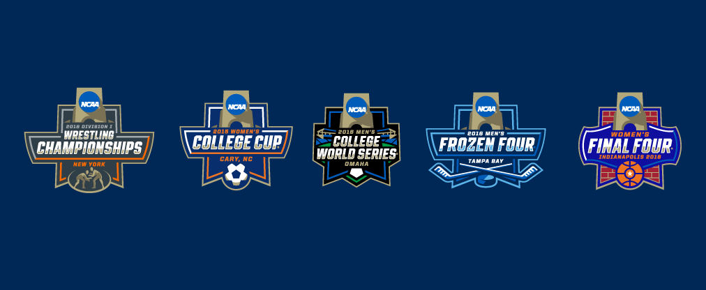New Logos for NCAA Championships by Joe Bosack & Co