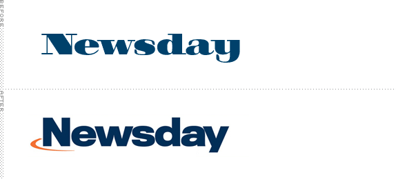 Newsday Logo, Before and After