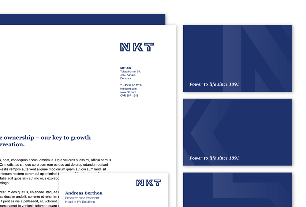New Logo and Identity for NKT by IDna Group
