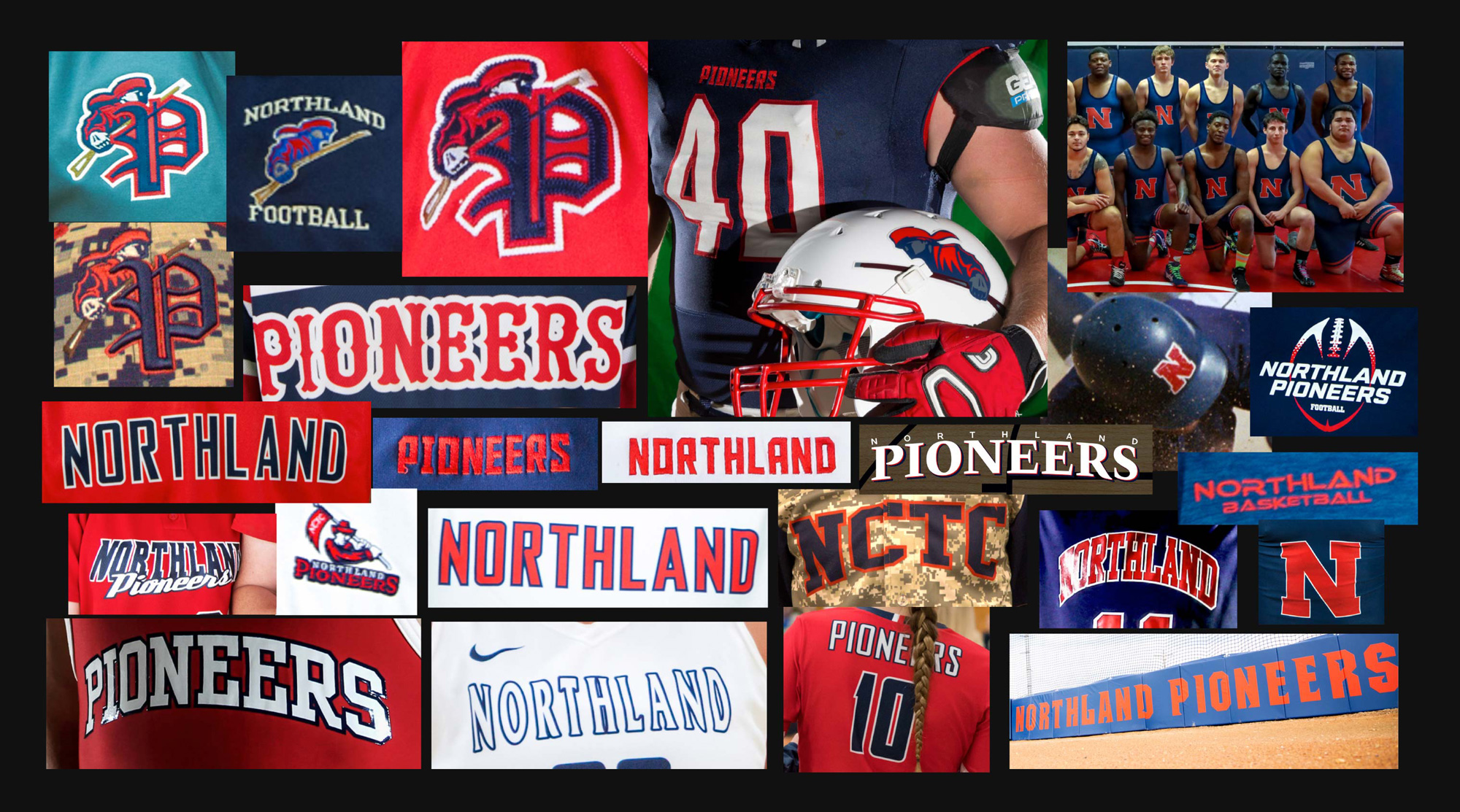 New Logo and Identity for Northland Community College and Northland Pioneers by Object