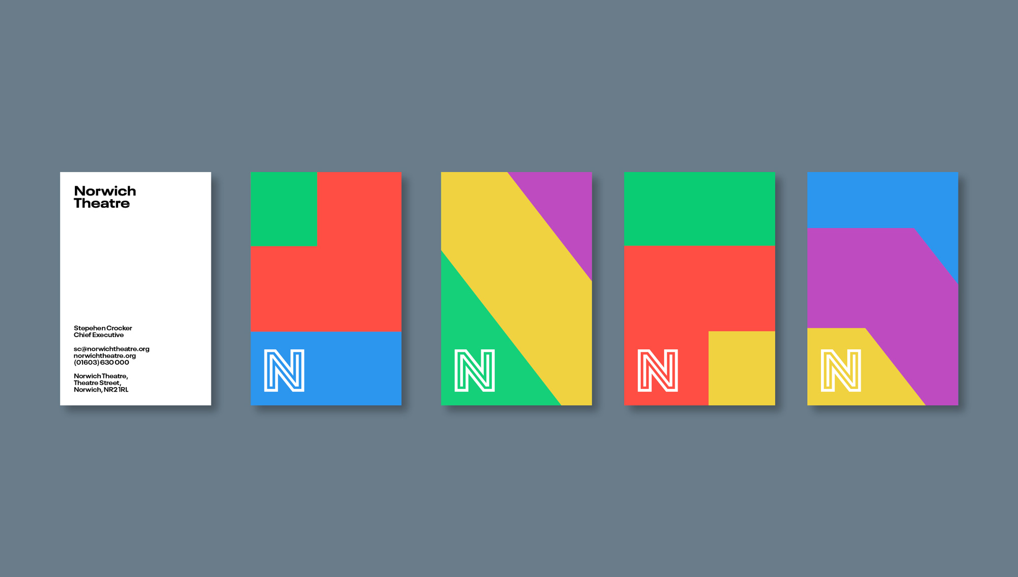 New Logo and Identity for Norwich Theatre by Rose