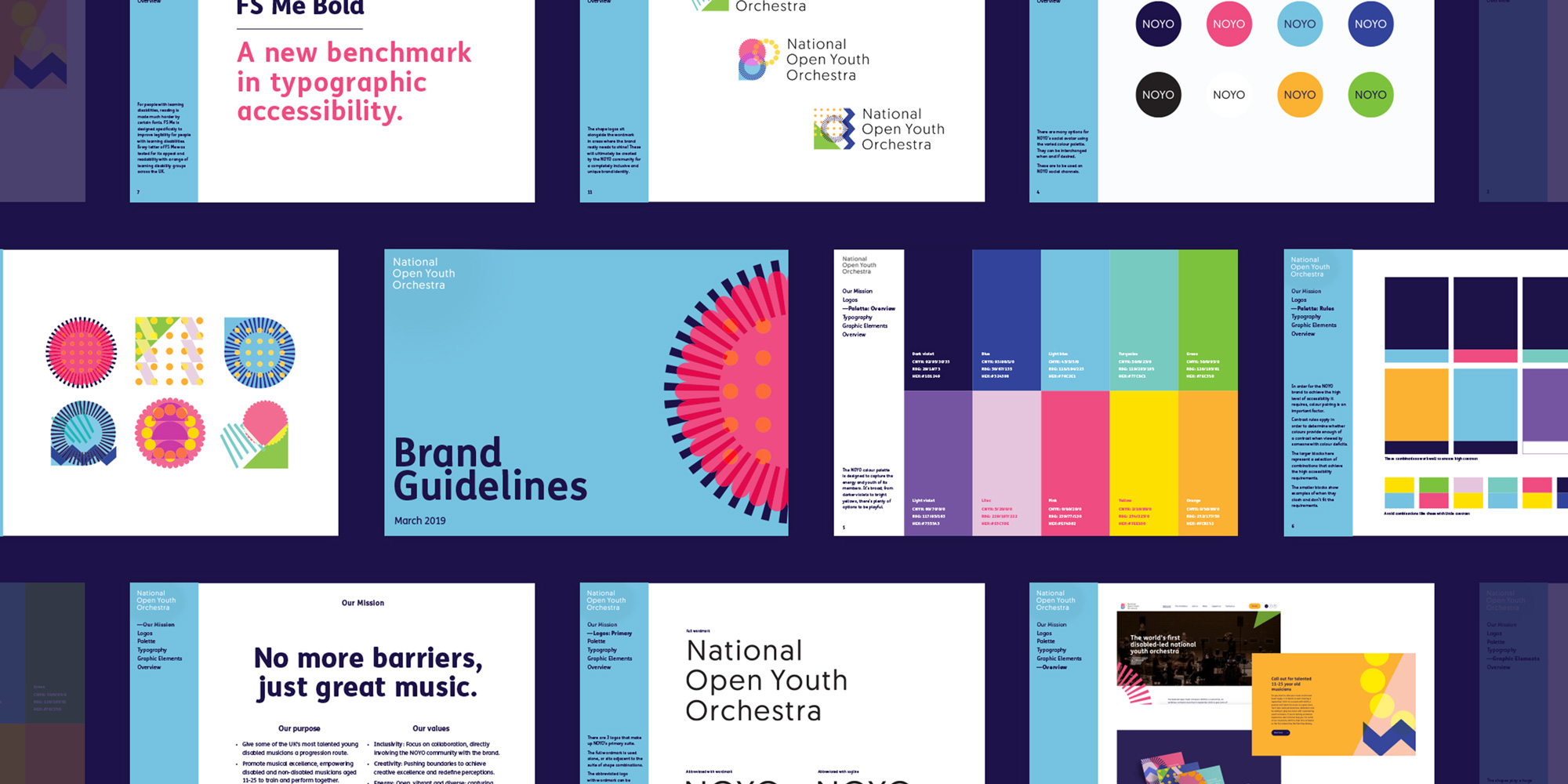 New Logo and Identity for National Open Youth Orchestra by Fiasco Design