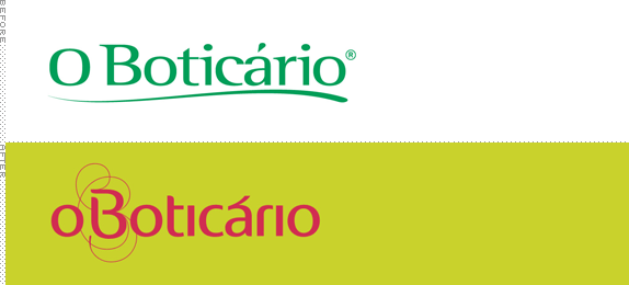 O Boticário Logo, Before and After