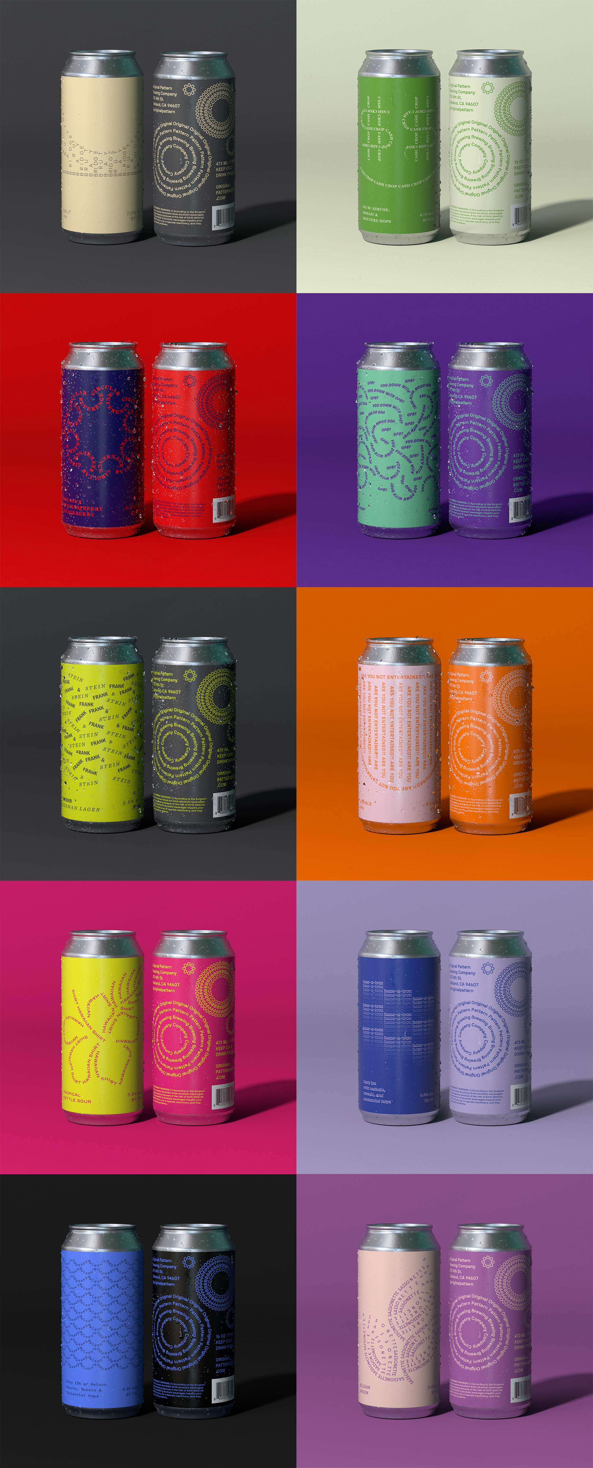 New Logo, Identity, and Packaging for Original Pattern Brewing Company by Play