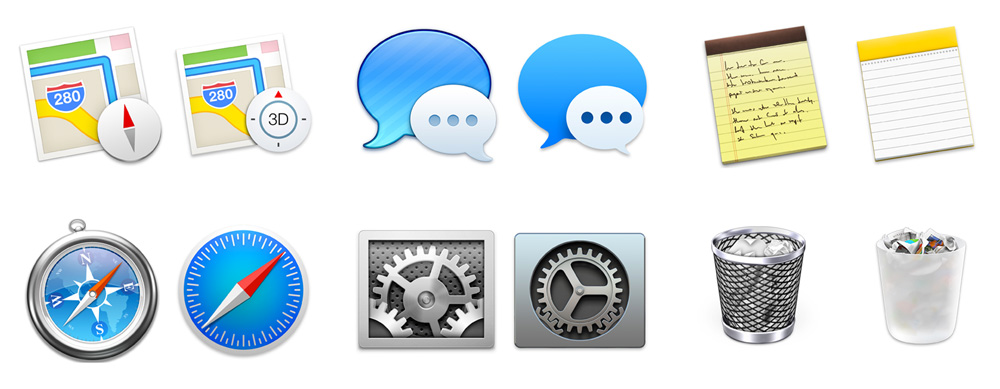 OS X Yosemite Icons