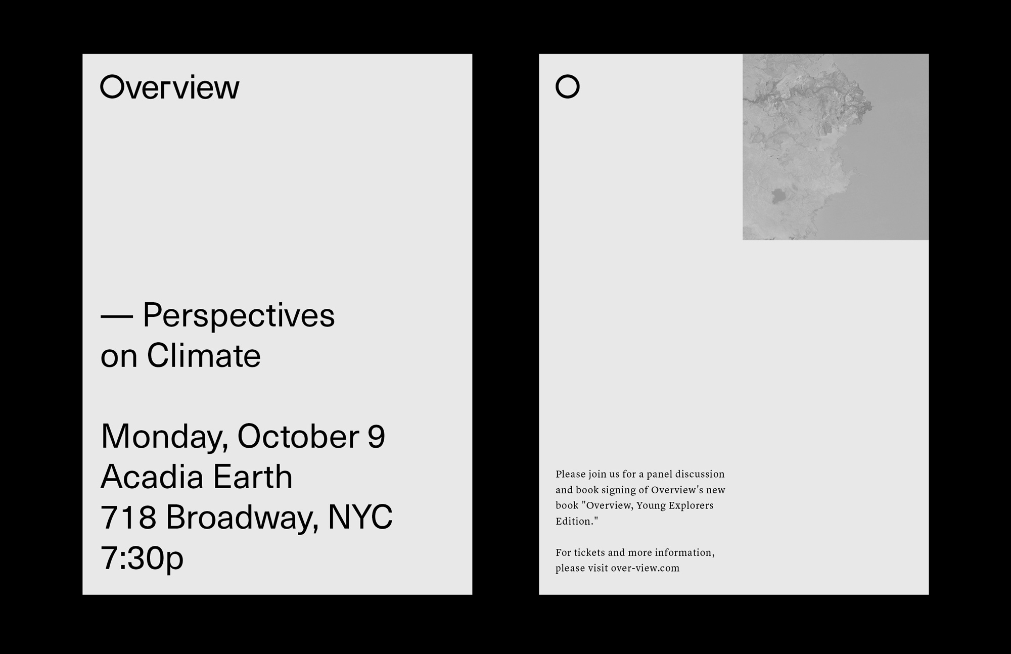 New Logo and Identity for Overview by Ben Bloom