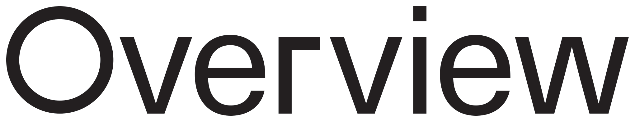 New Logo and Identity for Overview by Ben Bloom