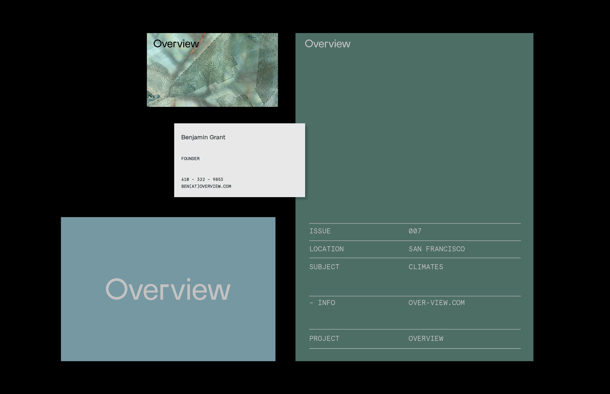 New Logo and Identity for Overview by Ben Bloom