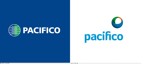 Pacifico Seguros Logo, Before and After