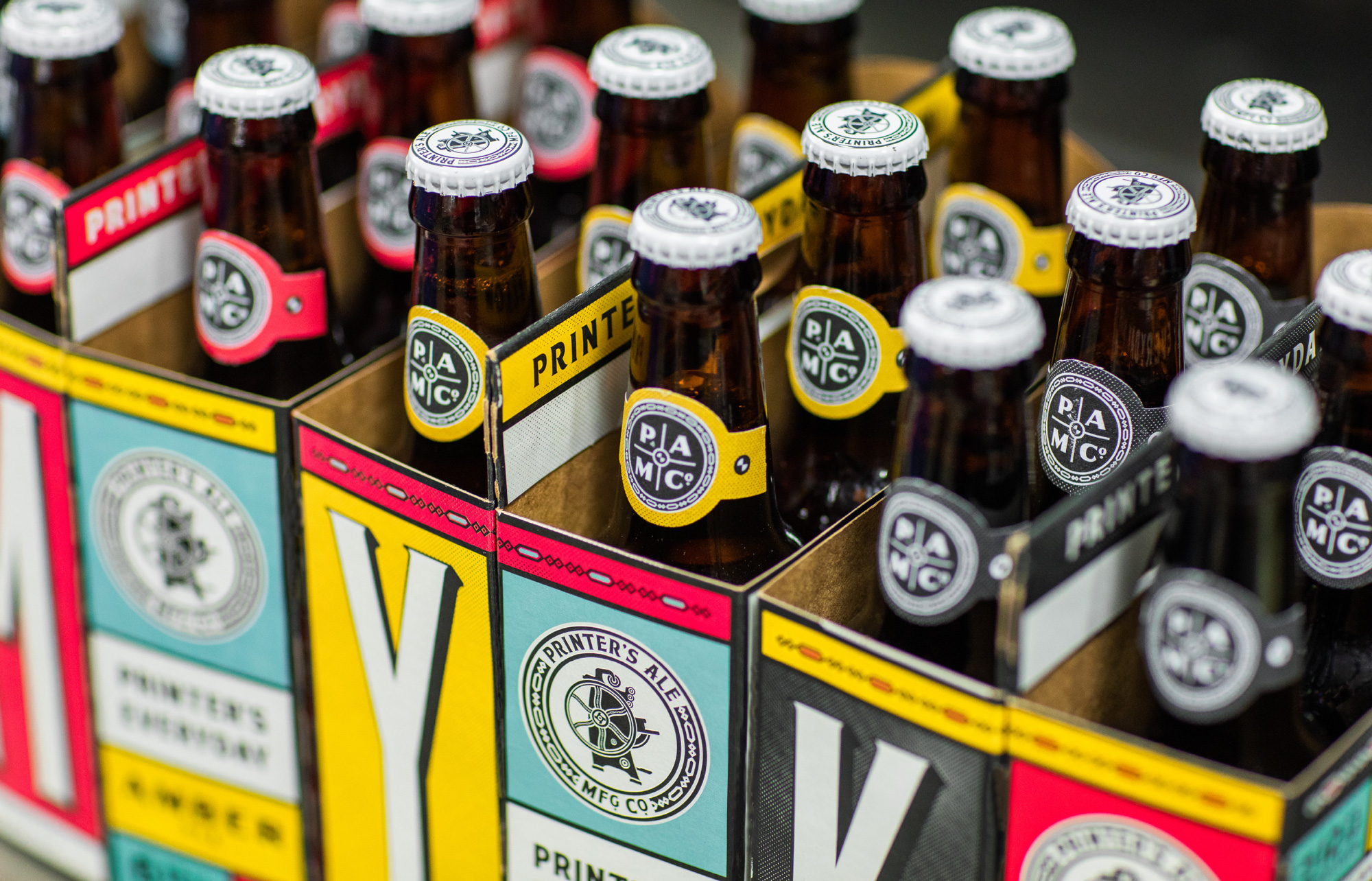 New Logo and Packaging for Printer's Ale Manufacturing Co. by CODO