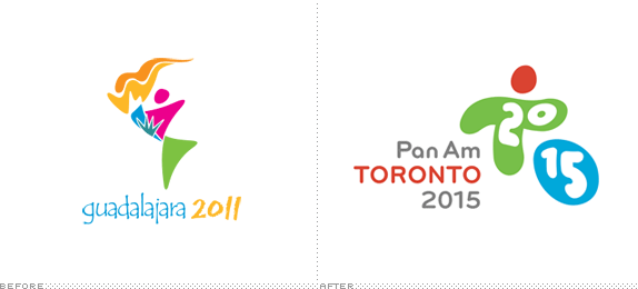 Pan American Games Logo, Before and After