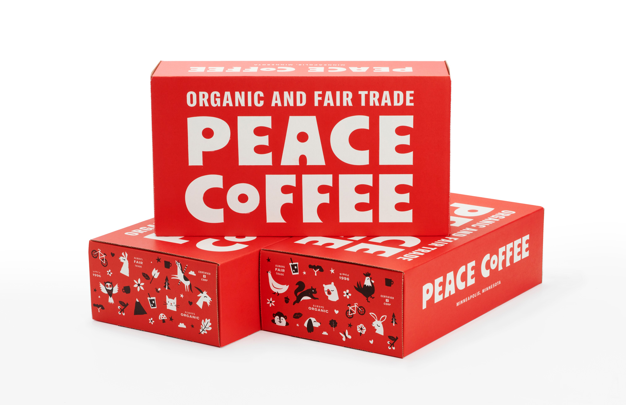New Logo, Identity, and Packaging for Peace Coffee by Werner Design Werks