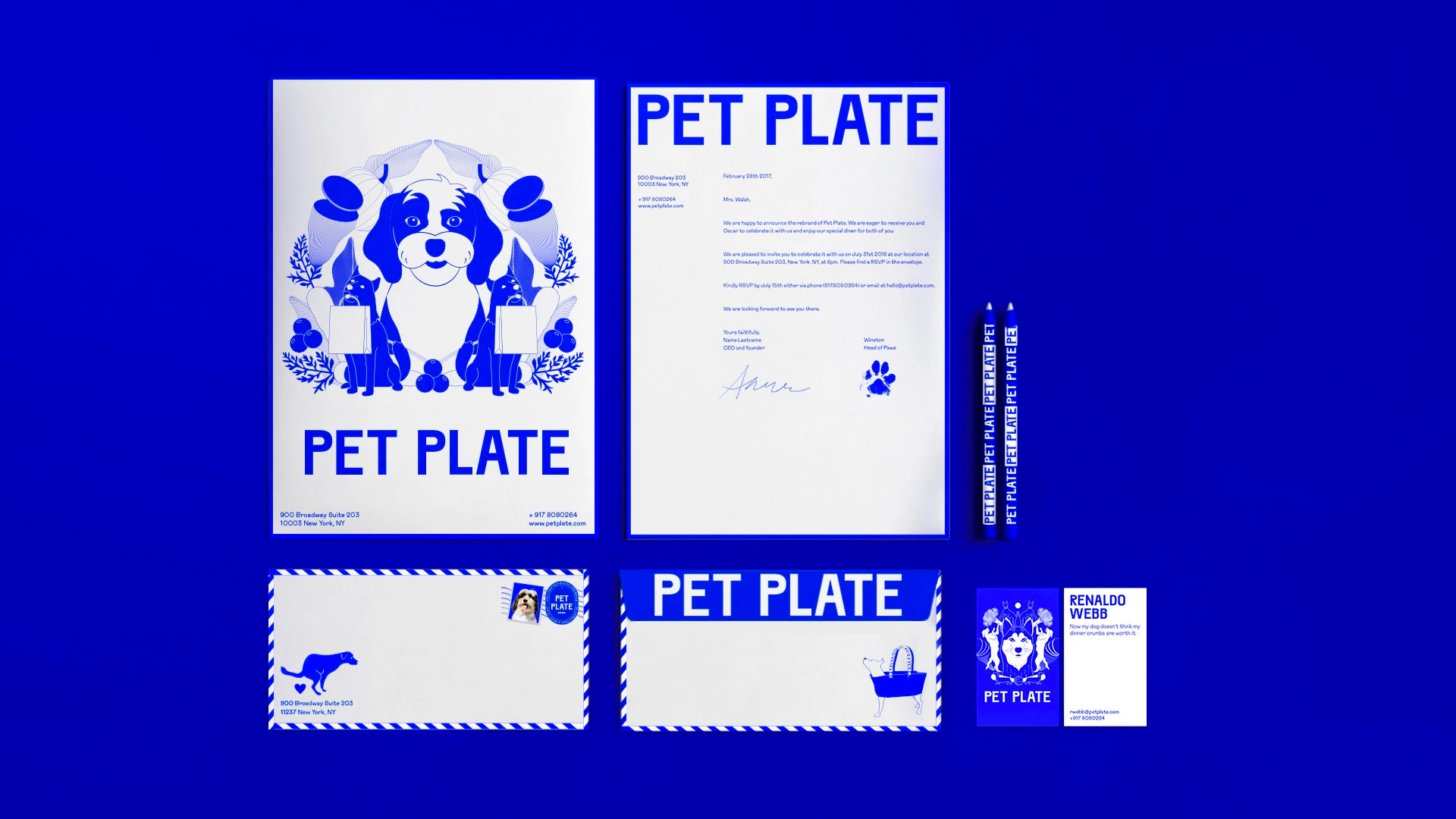New Logo and Identity for Pet Plate by Sagmeister & Walsh and In-house