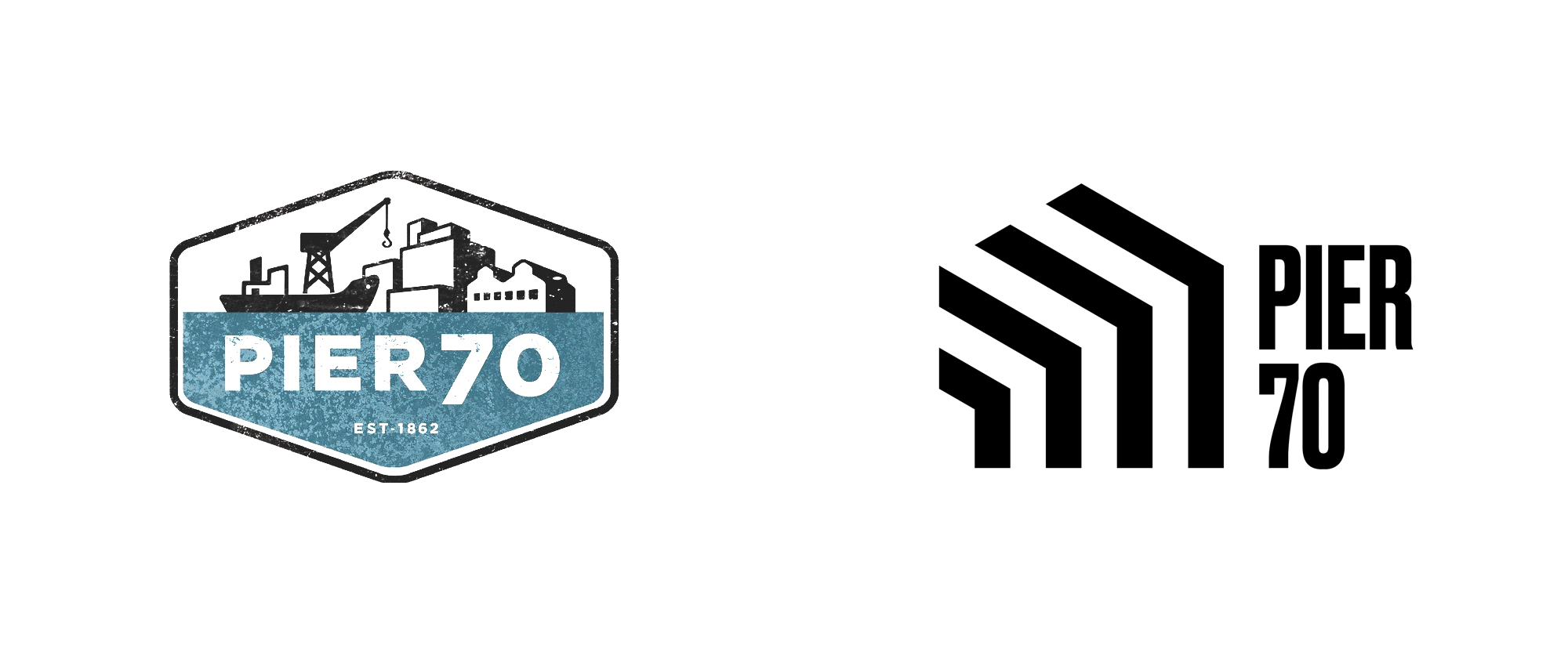 New Logo and Identity for Pier 70 by dn&co