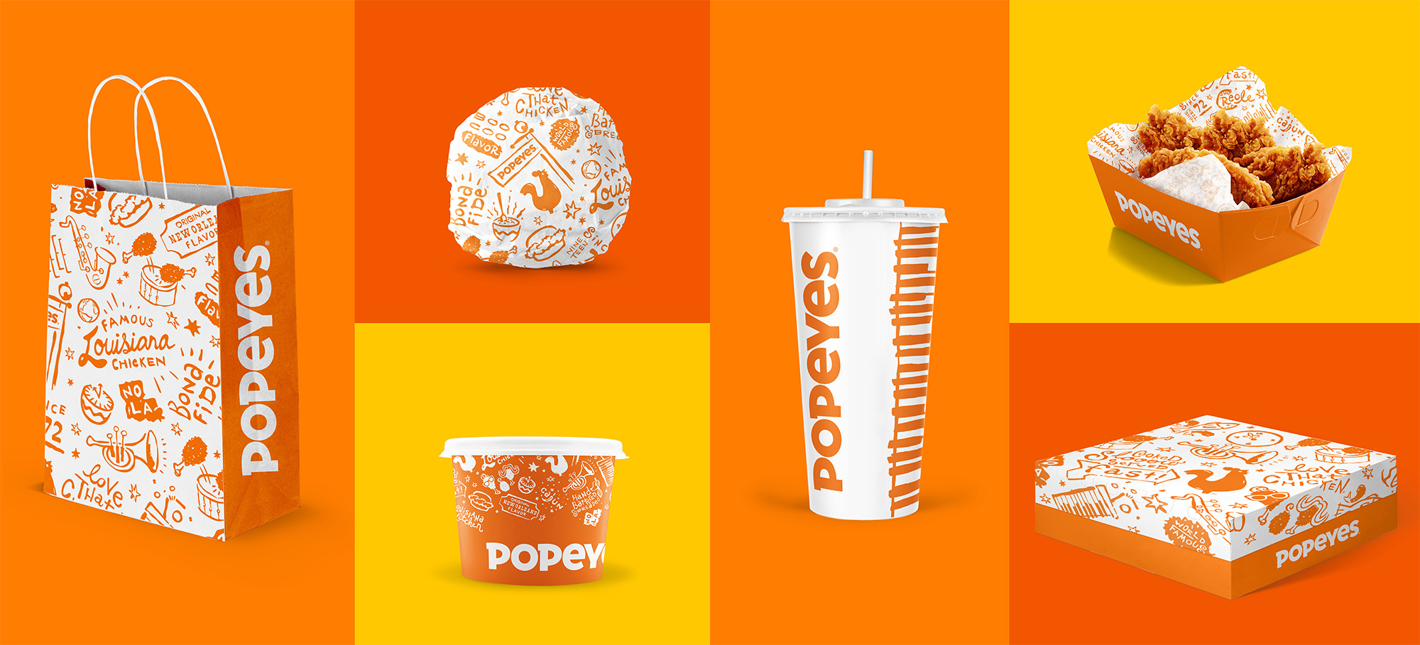 New Logo and Identity for Popeyes by Jones Knowles Ritchie