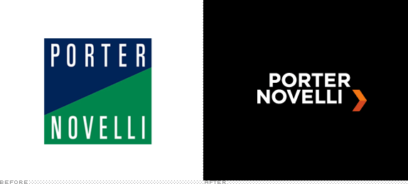 Porter Novelli Logo, Before and After