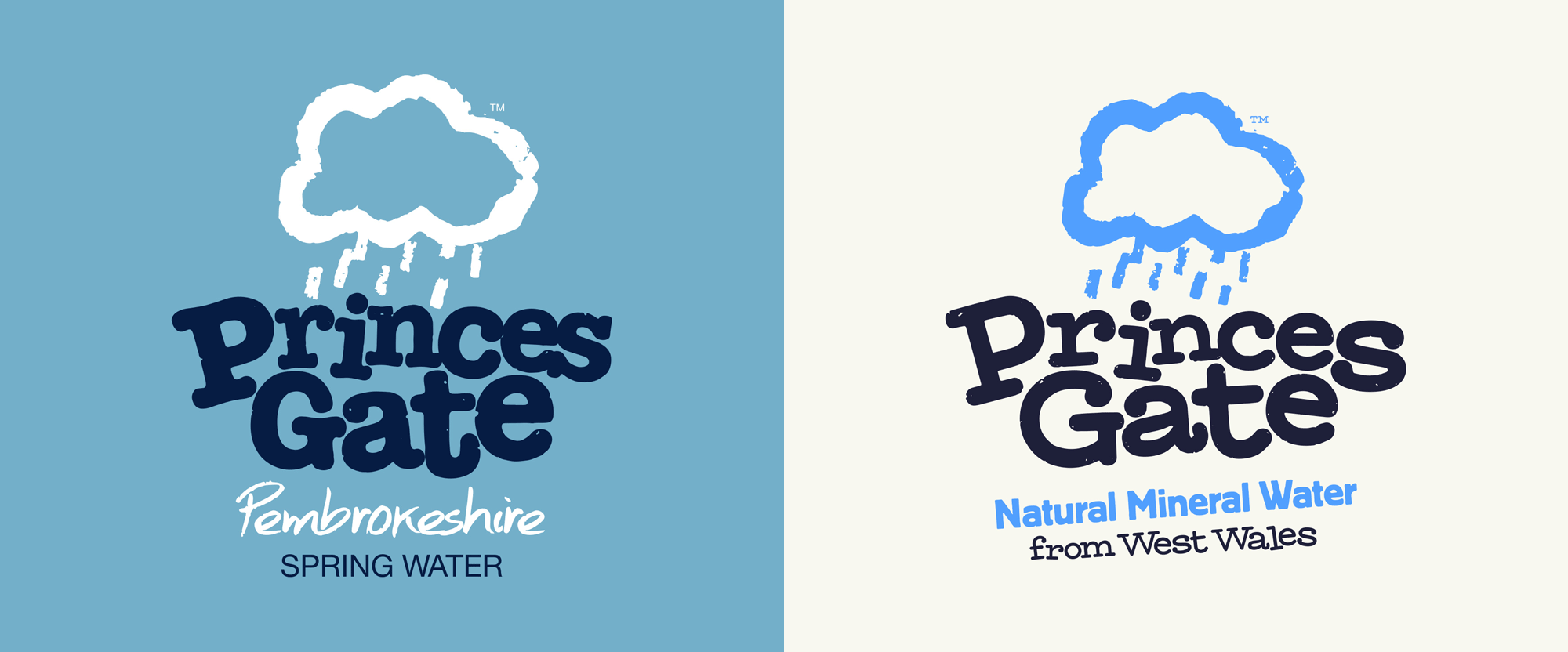 New Logo and Identity for Princes Gate Water by John & Jane