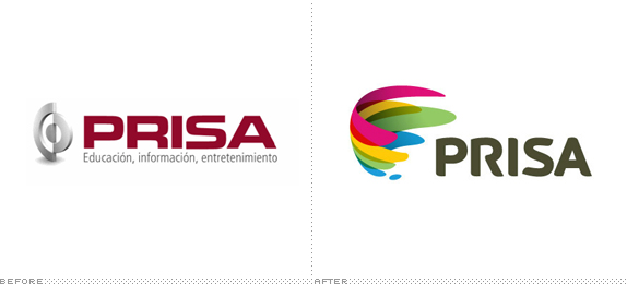 PRISA Logo, Before and After
